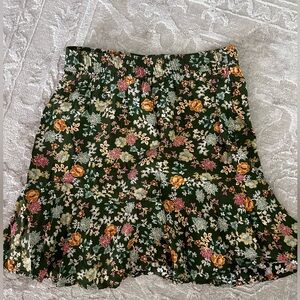Dark Floral Skirt